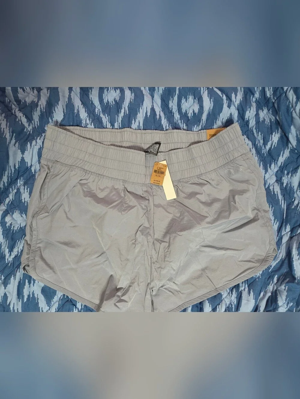 Light Gray Pink Athletic Shorts - Elastic Waist